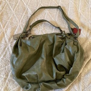 Vintage Sage Green Y2K Keychain Big Crossbody Purse
